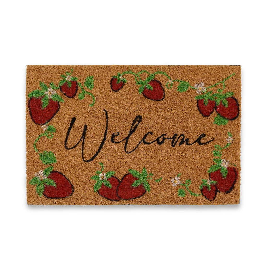 [16981340] Felpudo coco Welcome Fresas