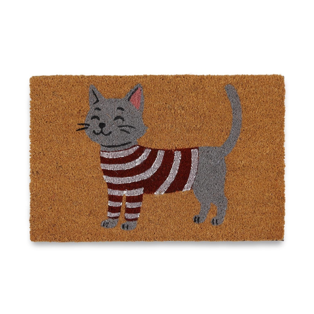 [16981343] Felpudo Gato Jersey Rayas