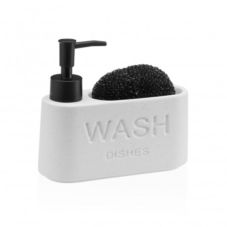 [21340170] Dispensador estropajero Wash blanco