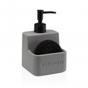 Dispensador estropajero Kitchen gris