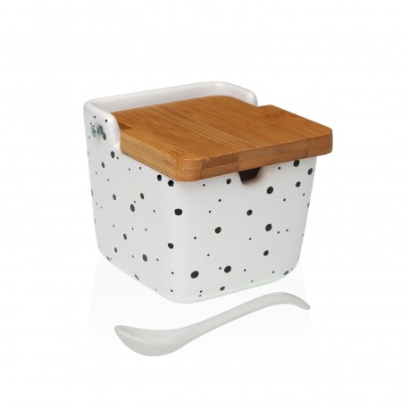 [21440563] Azucarero tapa bambú Speckle