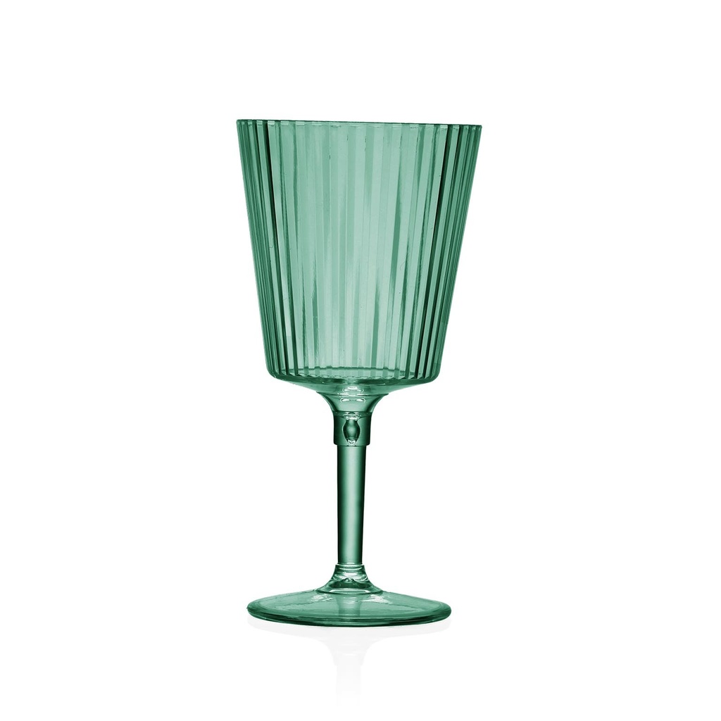 Copa transparente verde 360ml