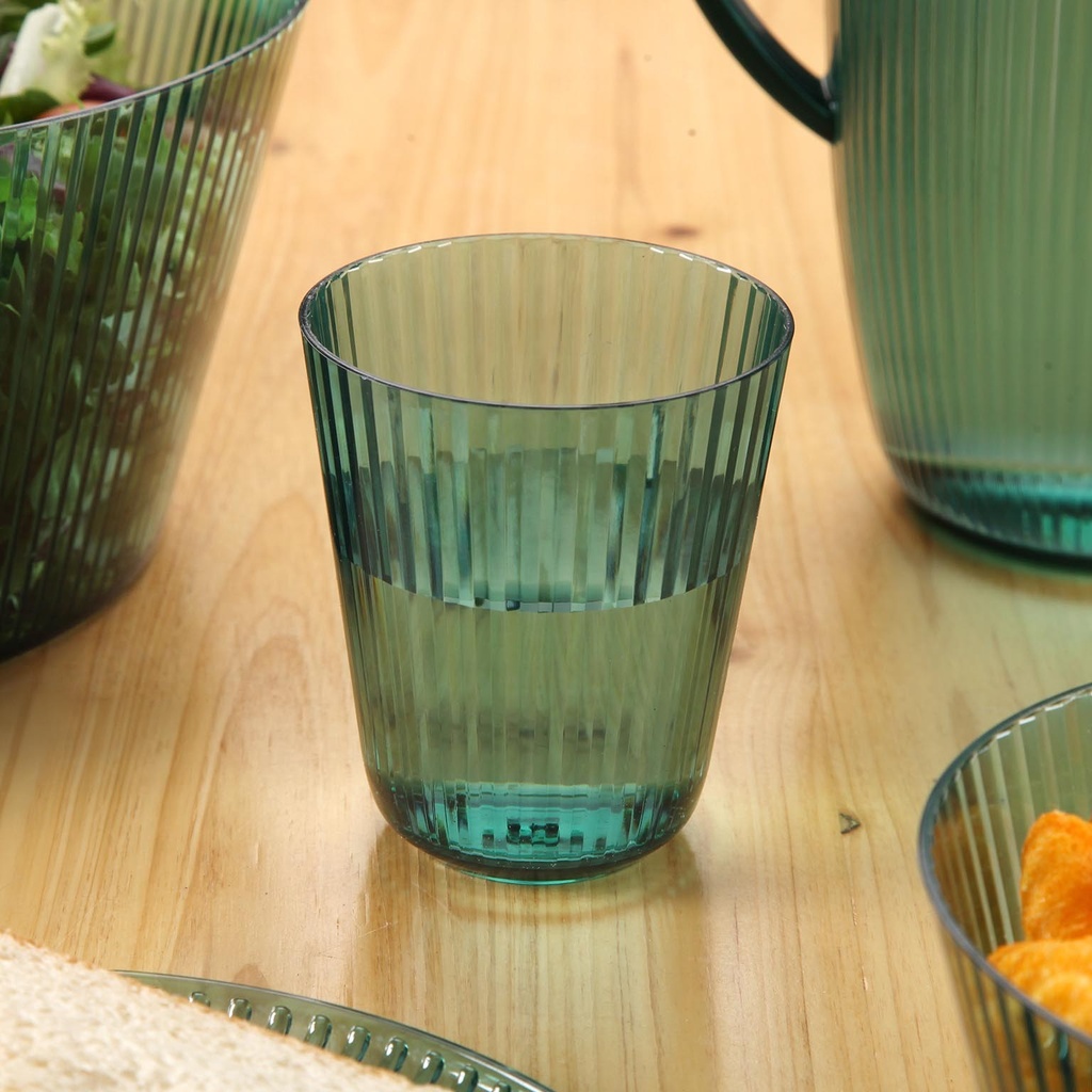 Vaso transparente verde 320ml