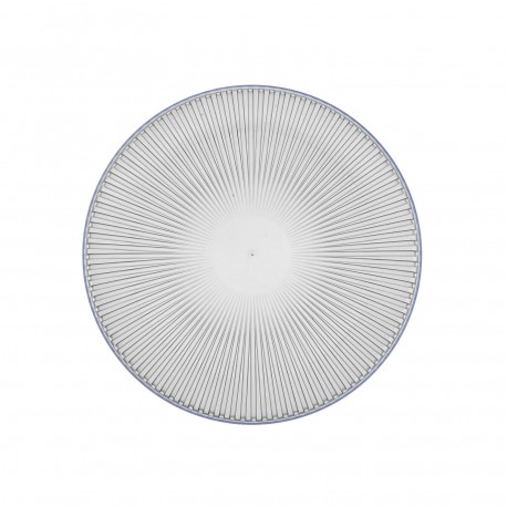 Plato llano transparente
