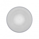 Plato llano transparente