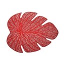 Salvamantel hoja rojo