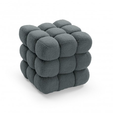 [22640024] Puf cuadrado borreguito beige Harnett
