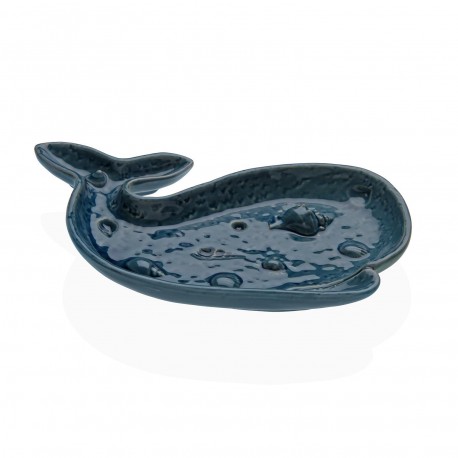 [22850017] Figura cerámica ballena azul