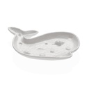 Figura cerámica ballena blanca