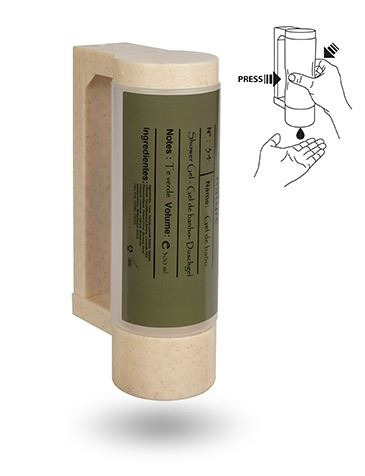 Soporte botella dispensadora gel 400ml antirrobo bio